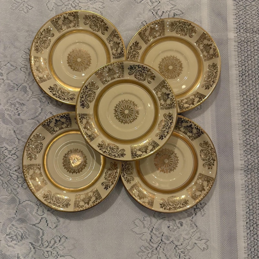 Set of 5 Vintage Johnson Brothers JB13 Demitasse Saucer